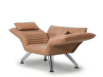 DS-142 - Leather armchair / chaise longue by de Sede - view 3